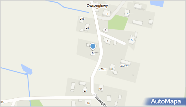 Owczegłowy, Owczegłowy, 24, mapa Owczegłowy