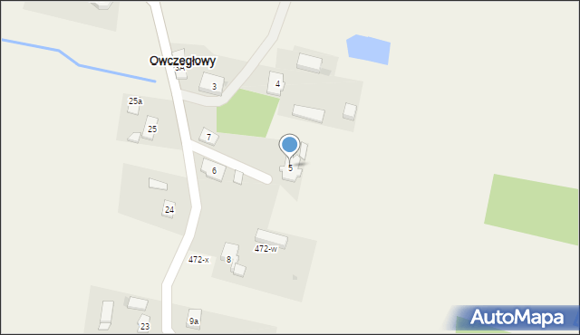 Owczegłowy, Owczegłowy, 5, mapa Owczegłowy