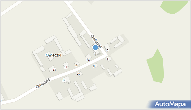 Owieczki, Owieczki, 7, mapa Owieczki