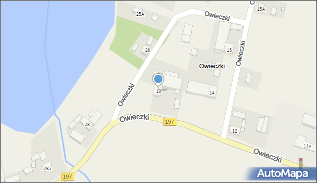 Owieczki, Owieczki, 13, mapa Owieczki