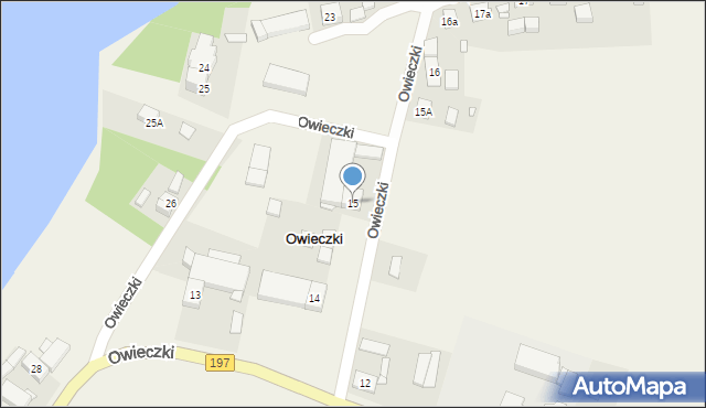 Owieczki, Owieczki, 15, mapa Owieczki