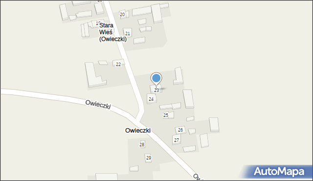 Owieczki, Owieczki, 23, mapa Owieczki
