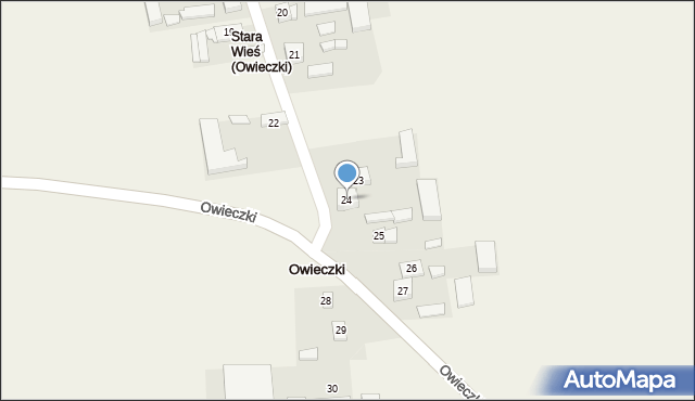 Owieczki, Owieczki, 24, mapa Owieczki