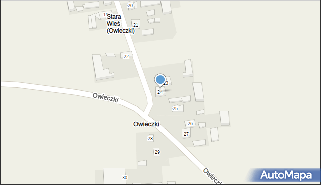 Owieczki, Owieczki, 24, mapa Owieczki