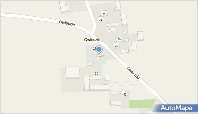 Owieczki, Owieczki, 29, mapa Owieczki