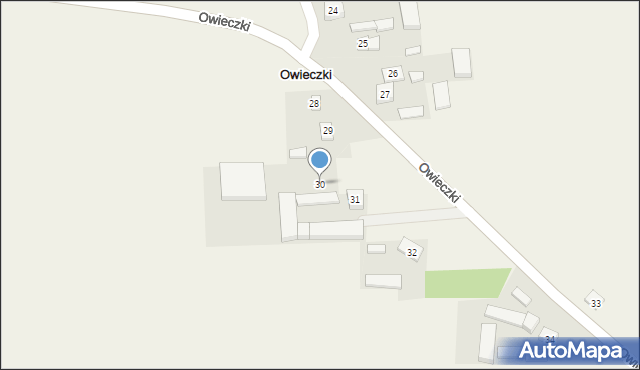 Owieczki, Owieczki, 30, mapa Owieczki