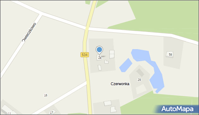 Owieczkowo, Owieczkowo, 2a, mapa Owieczkowo