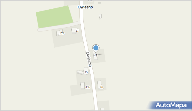 Owiesno, Owiesno, 48, mapa Owiesno