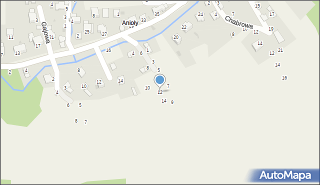 Pewel Ślemieńska, Owocowa, 12, mapa Pewel Ślemieńska