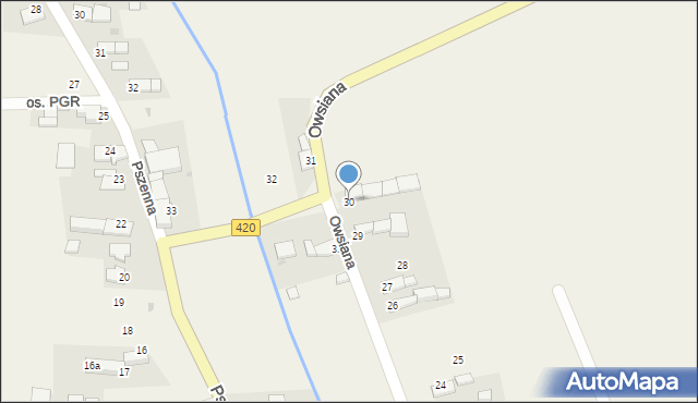 Pilszcz, Owsiana, 30, mapa Pilszcz