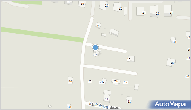 Radomsko, Owocowa, 17, mapa Radomsko