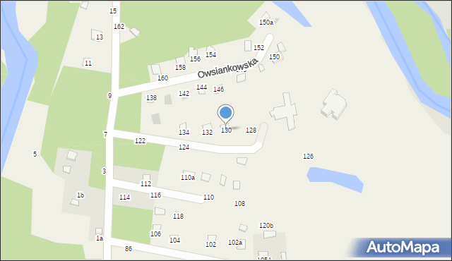 Zawiszyn, Owsiankowska, 130, mapa Zawiszyn