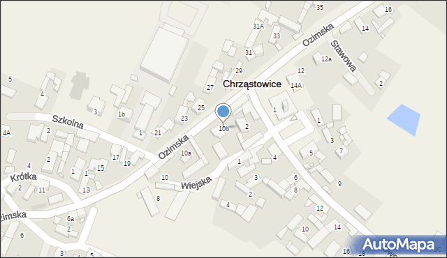 Chrząstowice, Ozimska, 10b, mapa Chrząstowice