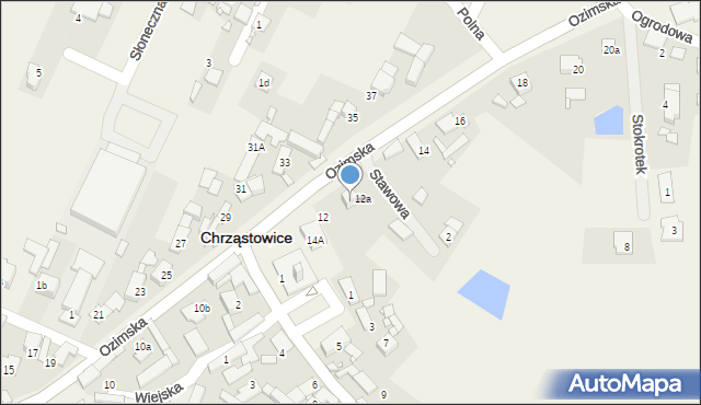 Chrząstowice, Ozimska, 14B, mapa Chrząstowice