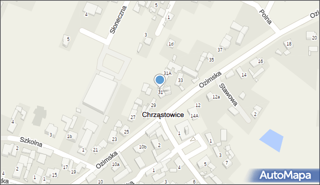 Chrząstowice, Ozimska, 31, mapa Chrząstowice