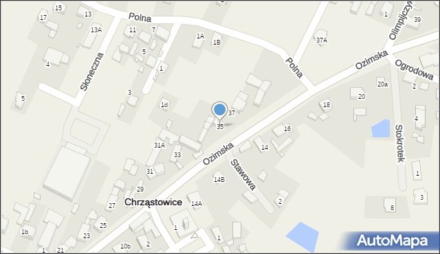 Chrząstowice, Ozimska, 35, mapa Chrząstowice