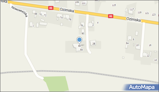 Chrząstowice, Ozimska, 82, mapa Chrząstowice