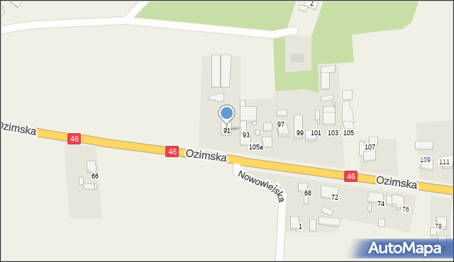 Chrząstowice, Ozimska, 91, mapa Chrząstowice