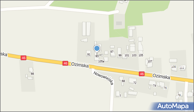 Chrząstowice, Ozimska, 93, mapa Chrząstowice