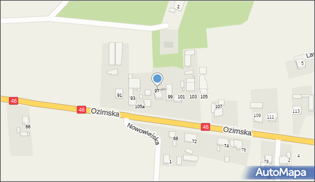 Chrząstowice, Ozimska, 97, mapa Chrząstowice