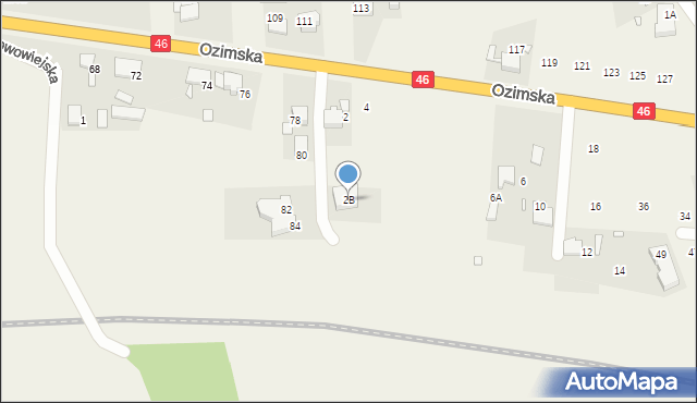 Dębska Kuźnia, Ozimska, 2B, mapa Dębska Kuźnia