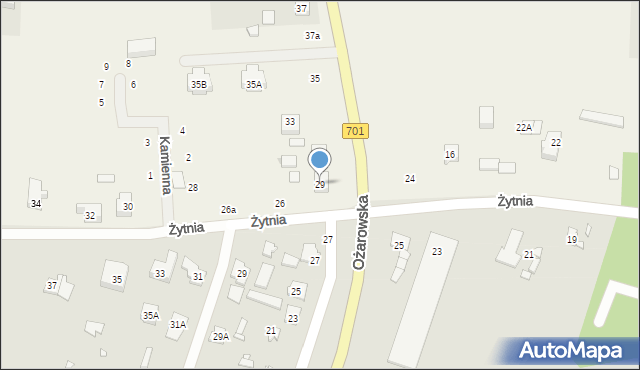 Duchnice, Ożarowska, 29, mapa Duchnice