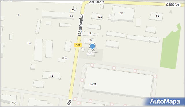 Duchnice, Ożarowska, 44a, mapa Duchnice