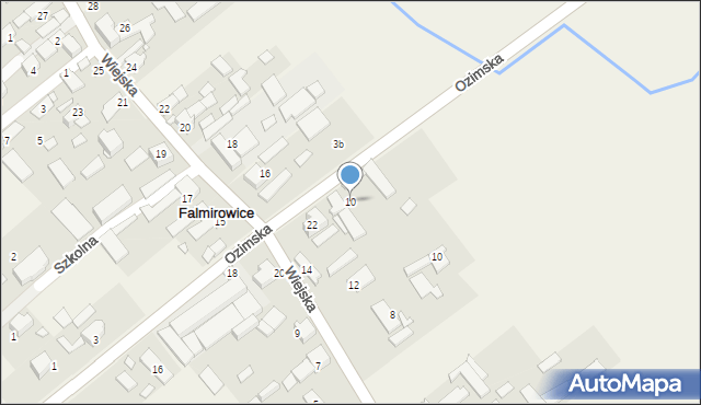 Falmirowice, Ozimska, 10, mapa Falmirowice