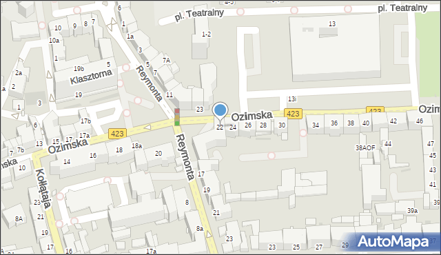 Opole, Ozimska, 22, mapa Opola