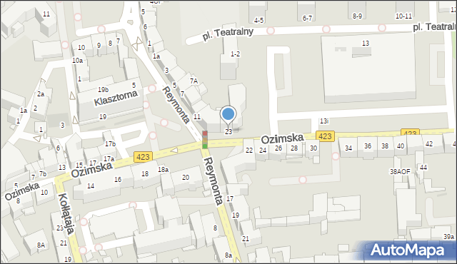 Opole, Ozimska, 23, mapa Opola