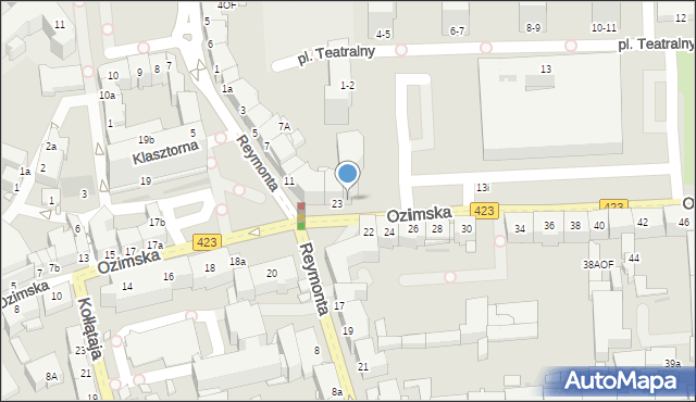 Opole, Ozimska, 25, mapa Opola