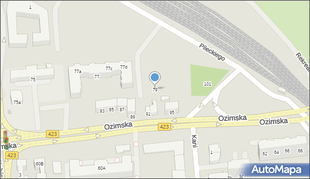 Opole, Ozimska, 79, mapa Opola