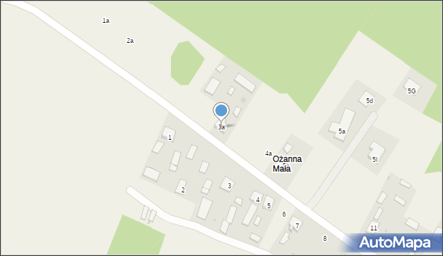 Ożanna, Ożanna, 3a, mapa Ożanna