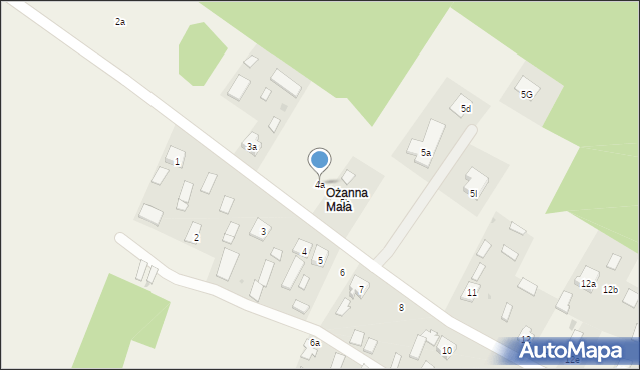 Ożanna, Ożanna, 4a, mapa Ożanna