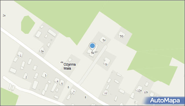 Ożanna, Ożanna, 5a, mapa Ożanna