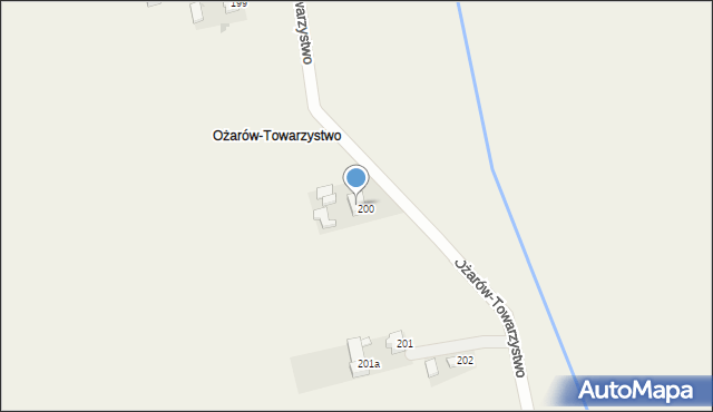 Ożarów, Ożarów-Towarzystwo, 200, mapa Ożarów