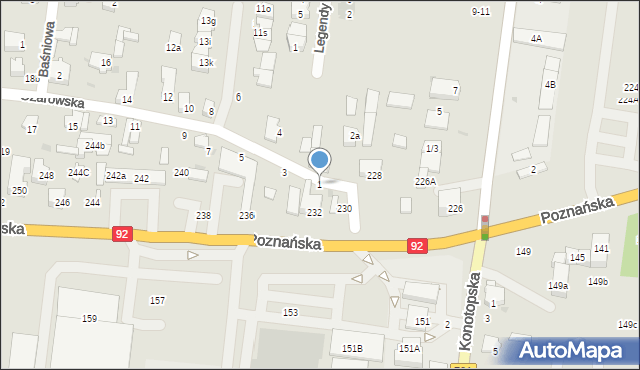 Ożarów Mazowiecki, Ożarowska, 1, mapa Ożarów Mazowiecki