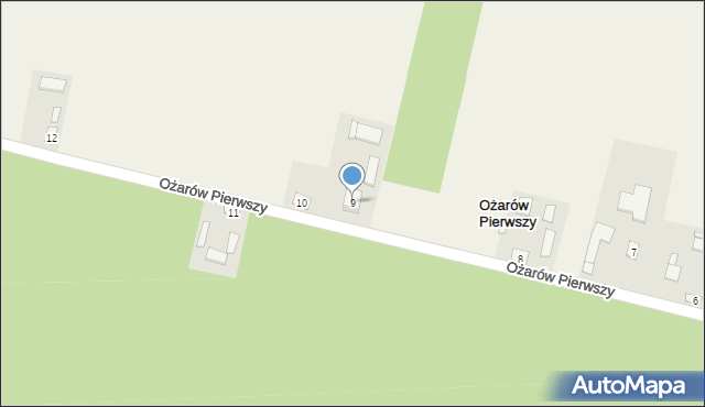 Ożarów Pierwszy, Ożarów Pierwszy, 9, mapa Ożarów Pierwszy