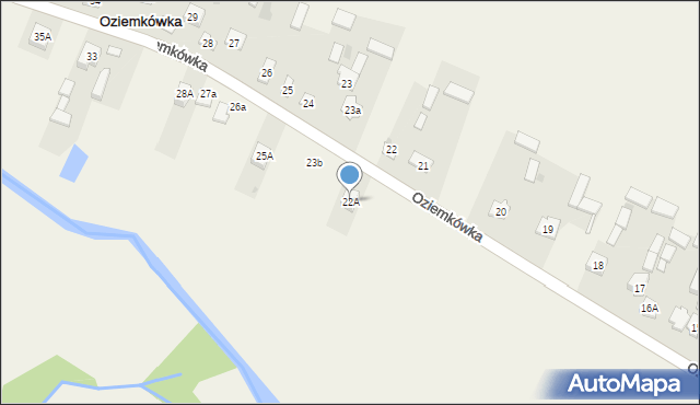 Oziemkówka, Oziemkówka, 22A, mapa Oziemkówka