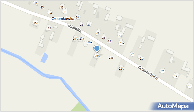 Oziemkówka, Oziemkówka, 25A, mapa Oziemkówka