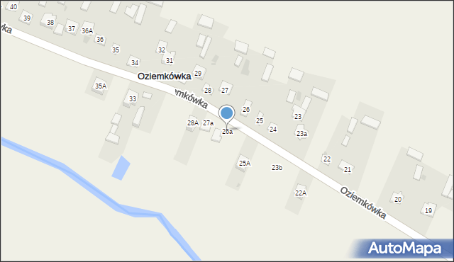 Oziemkówka, Oziemkówka, 26a, mapa Oziemkówka