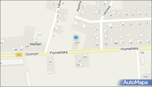 Ozorzyn, Ozorzyn, 21, mapa Ozorzyn