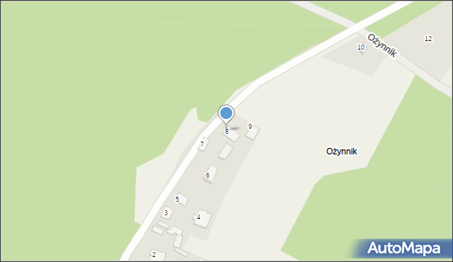 Ożynnik, Ożynnik, 8, mapa Ożynnik