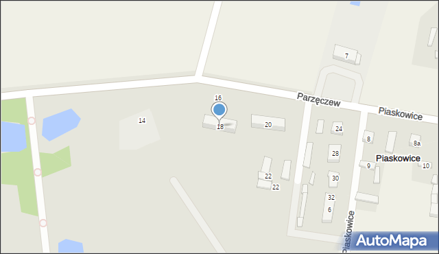 Parzęczew, Ozorkowska, 18, mapa Parzęczew