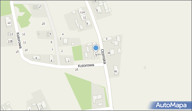 Pustków, Ozimska, 5, mapa Pustków