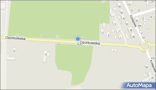 Stryków, Ozorkowska, 6, mapa Stryków