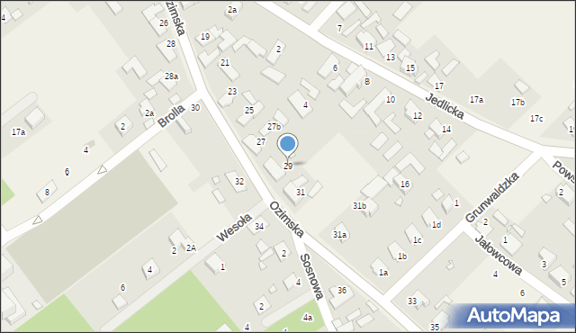 Szczedrzyk, Ozimska, 29, mapa Szczedrzyk