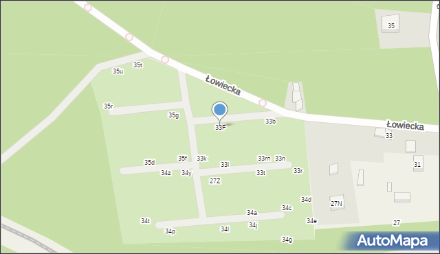 Ustronie, Ozorkowska, 33F, mapa Ustronie