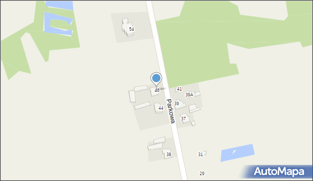 Aleksandrówka, Parkowa, 46, mapa Aleksandrówka