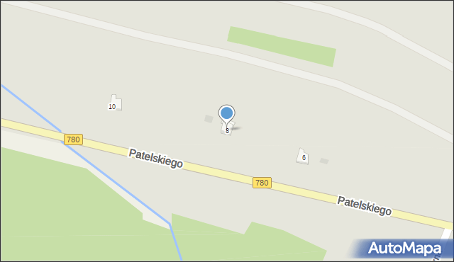 Alwernia, Patelskiego Józefa, 8, mapa Alwernia